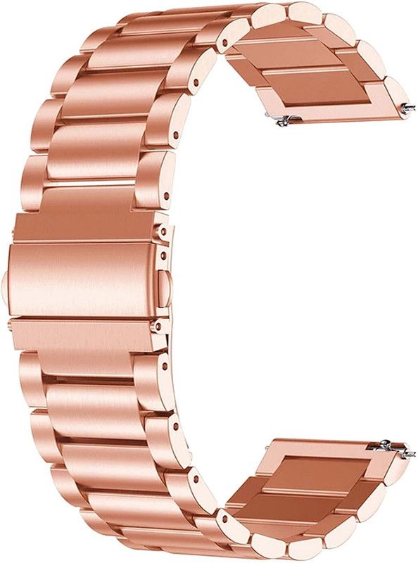ACM Watch Strap Metal for Skagen Falster Skt5000 Smartwatch Belt Rose Gold Smart Watch Strap  (Gold)