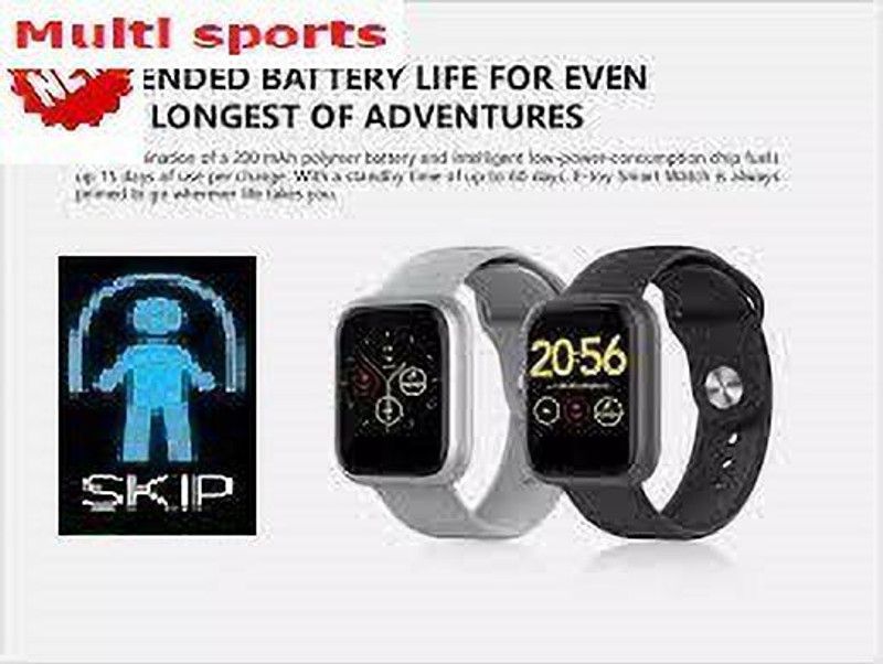 Jocoto S127 (D20) LATEST ACTIVITY TRACKER SLEEP TRACKER SMART WATCH BLACK(PACK OF 1) Smartwatch  (Black Strap, free)