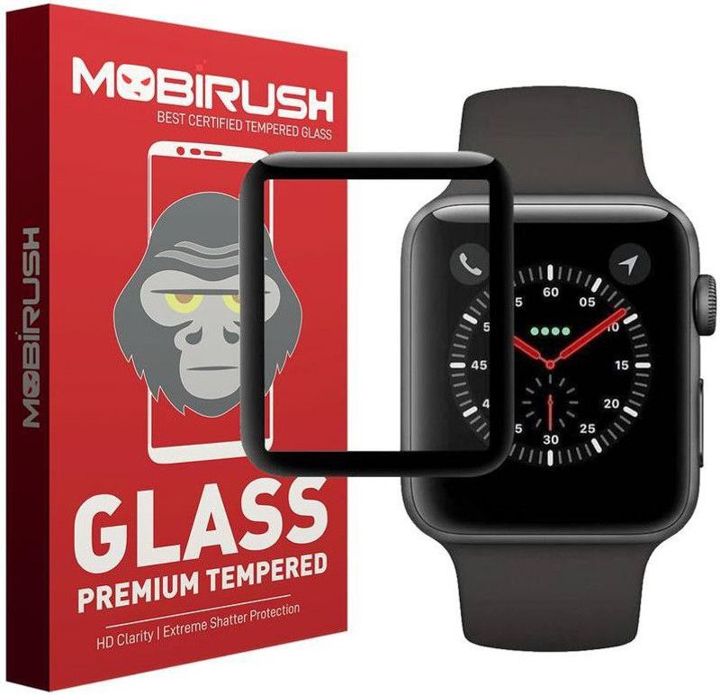 MOBIRUSH Tempered Glass Guard for Apple iWatch 42mm Series 1,2&3  (Pack of 1)