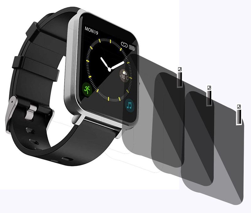 slwax Screen Guard for BoAt Watch Enigma Smartwatch  (Pack of 3)