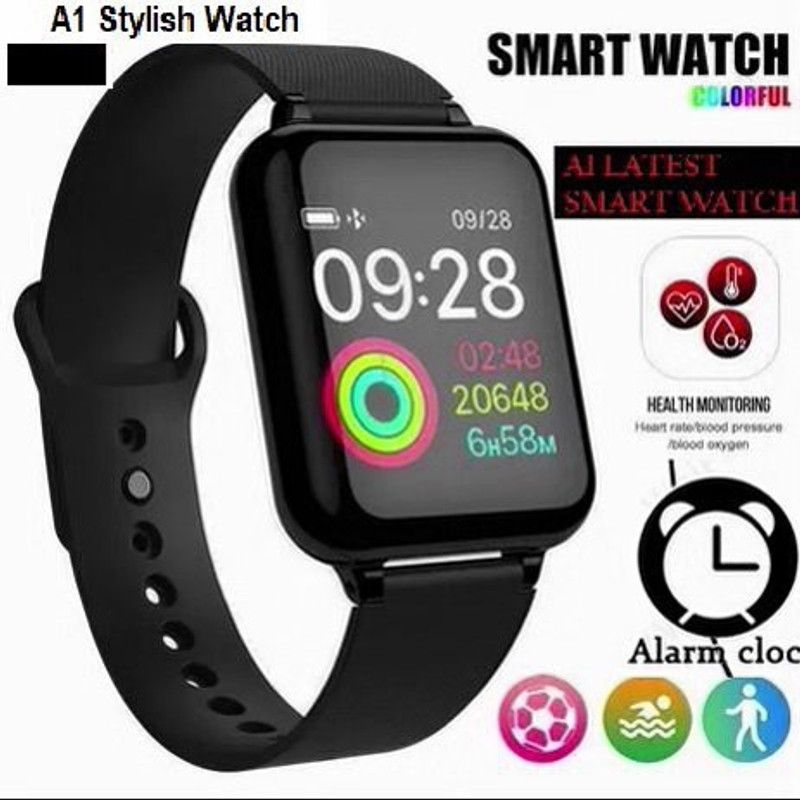 ACTARIAT -MA_NOV-Y68_375 Smartwatch  (Black Strap, Free)
