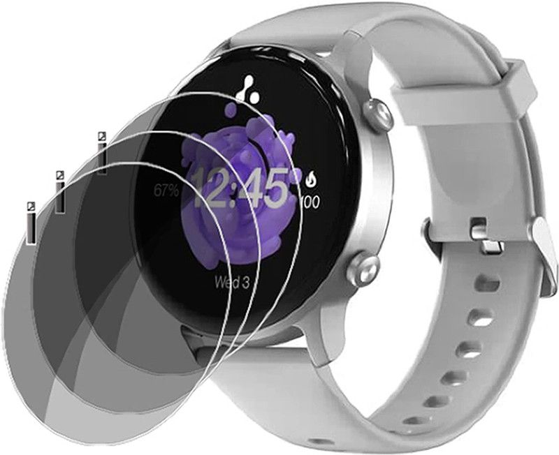 slwax Screen Guard for Ambrane Wise Roam SMARTWATCH  (Pack of 3)