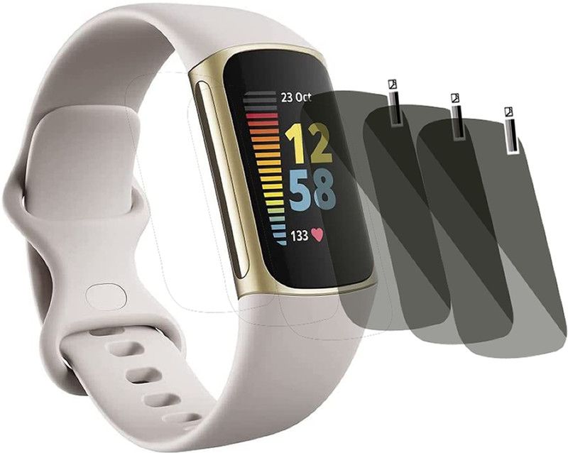 XAZE Screen Guard for FITBIT CHARGE 5 SMART BAND screen guard  (Pack of 3)
