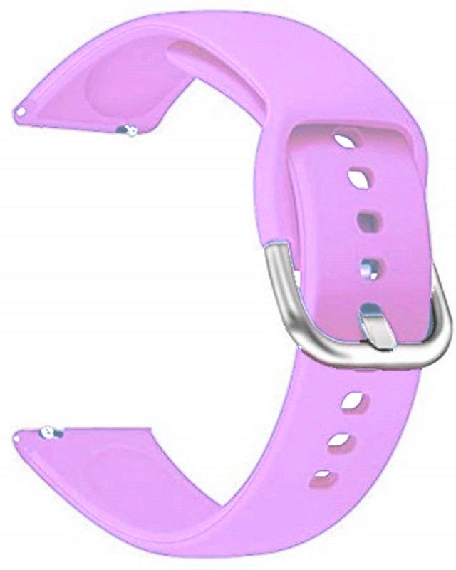 Melfo Silicone Strap Compatible with Fireboltt Rocket Smart Watch Strap  (Purple, White)