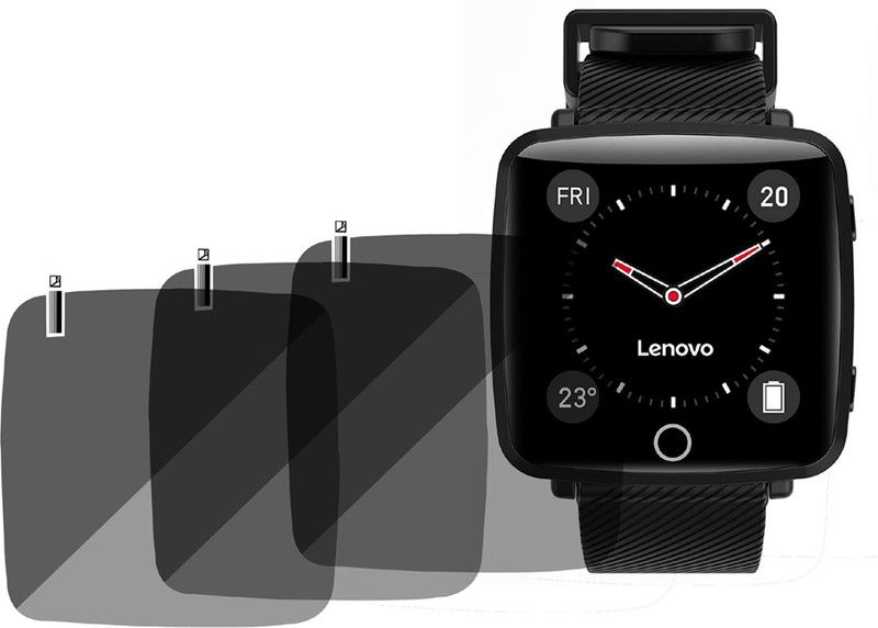 slwax Screen Guard for Lenovo Carme HW25P Smartwatch  (Pack of 3)