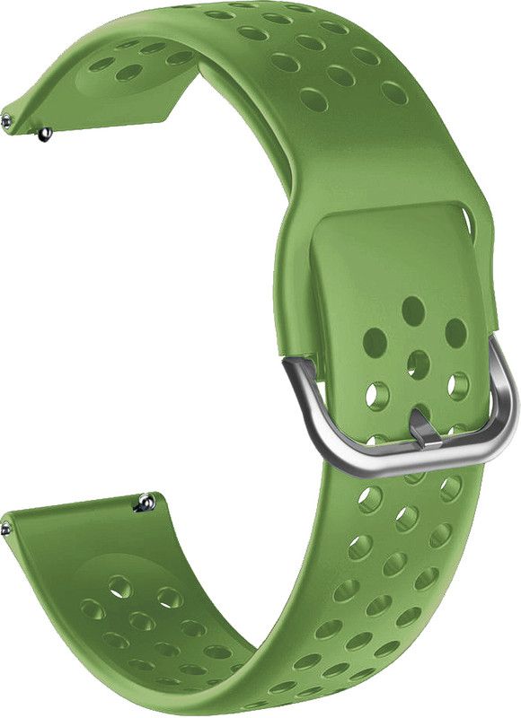 ACM Watch Strap Dot Belt for Vikyuvi Vikfit Gear True Round Smartwatch Band Green Smart Watch Strap  (Green)