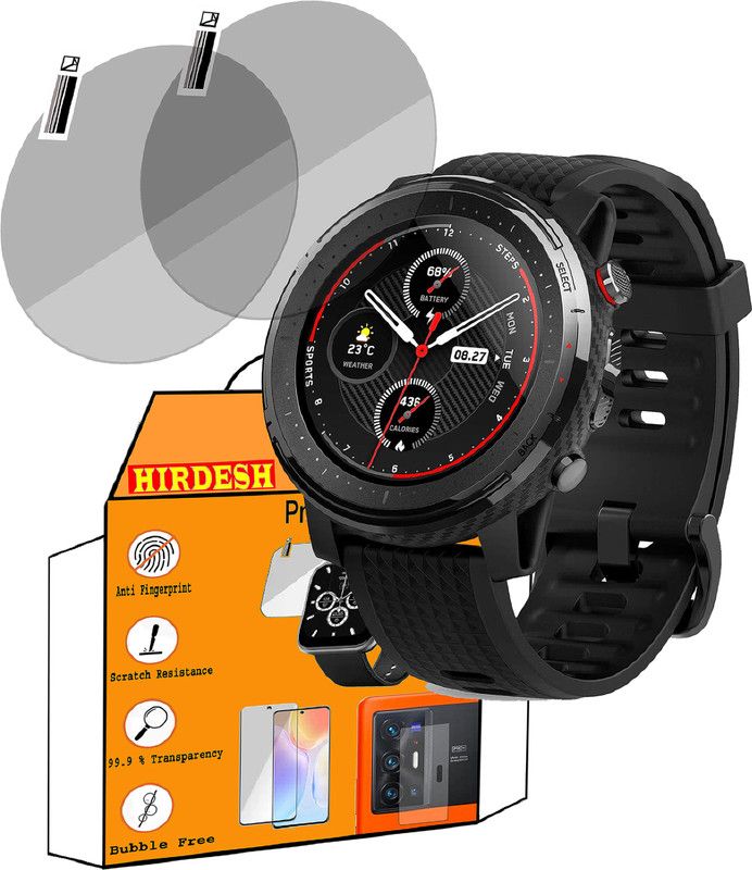 hirdesh Screen Guard for HUAMI AMAZFIT STRATOS 3  (Pack of 2)