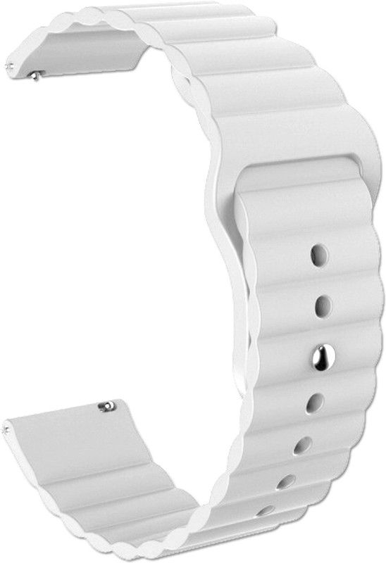 ACM Watch Strap Wave Belt for Crossbeats Orbit 2021 Smartwatch Band White Smart Watch Strap  (White)