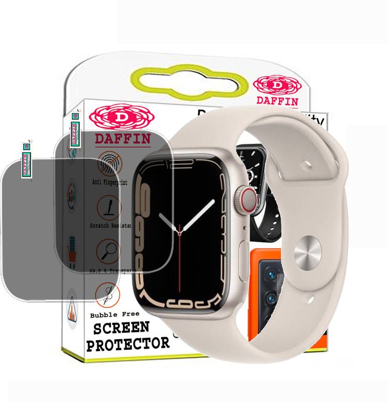 daffin Screen Guard for APPLE WATCH SERIES 7 GPS PLUS,  (Pack of 2)