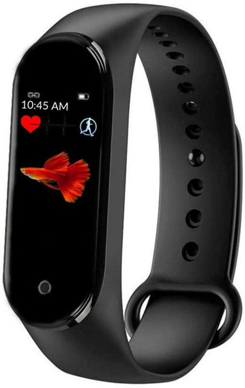 Rhobos MZ20 Activity Tracker SMARTBAND Heart Rate  (Black Strap, Size : Free Size)
