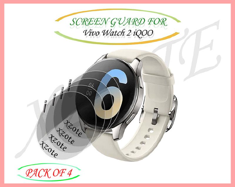 xzote Screen Guard for Vivo Watch 2 iQOO Smartwatch  (Pack of 4)