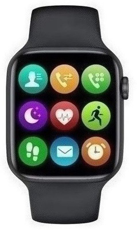 Solymo W26 Plus Slim Fit Series 6 Smart Watch Strap  (Black)