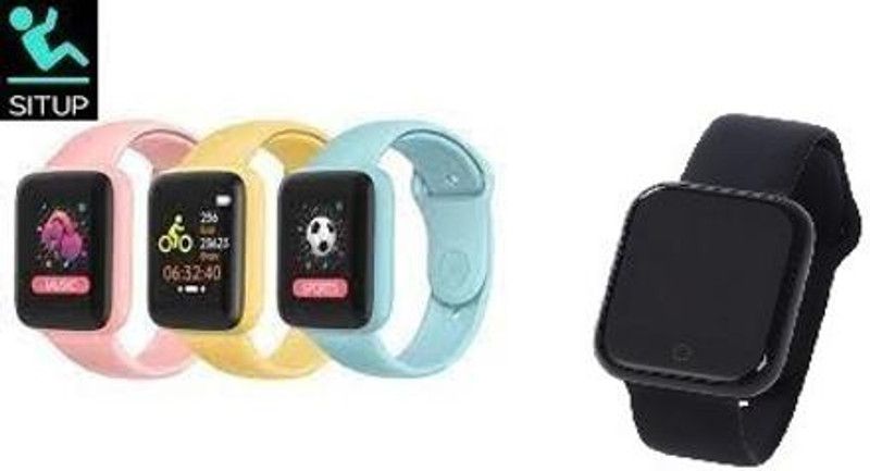 Y2H Enterprises AQ294/ A1 ULTRA MULTI FACES HEART RATE TRACKER SMART WATCH BLACK(PACK OF 1) Smartwatch  (Black Strap, free)