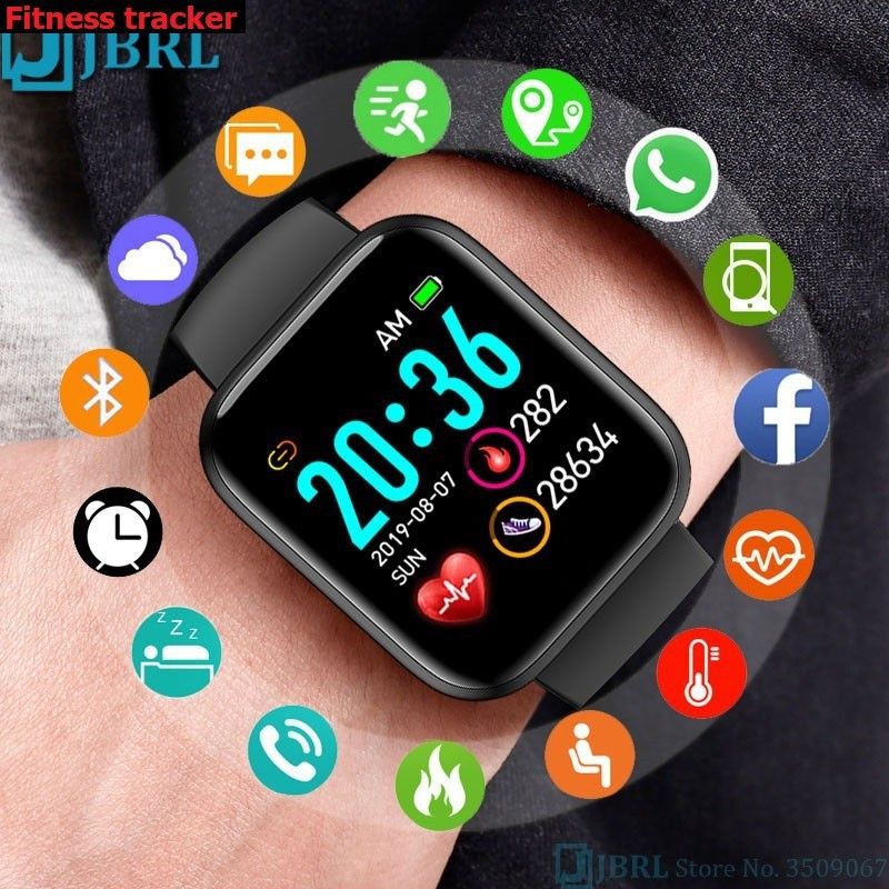 Jocoto S706 (D20) MAX ACTIVITY TRACKER HEART RATE SMART WATCH BLACK(PACK OF 1) Smartwatch  (Black Strap, free)