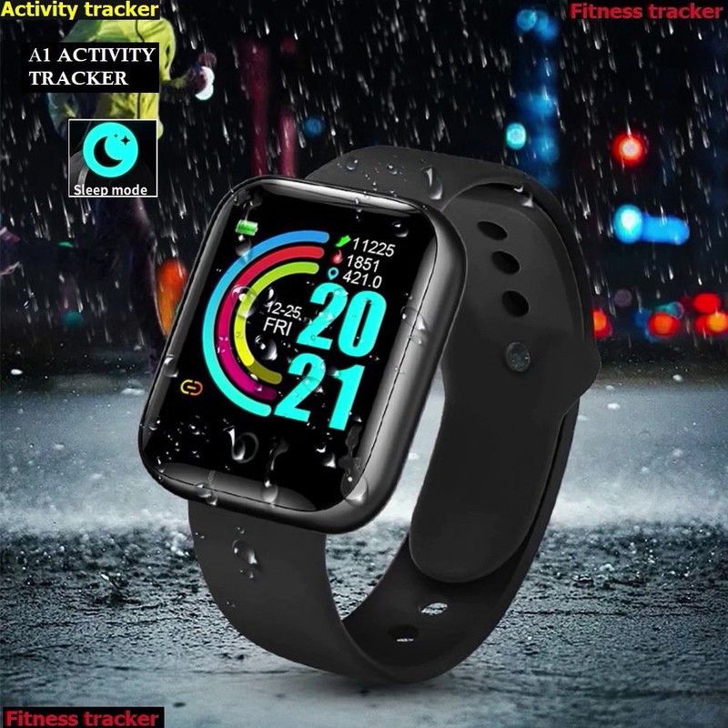 Bashaam OP226_D20 MAX ACTIVITY TRACKER SLEEP MODE SMART WATCH BLACK(PACK OF 1) Smartwatch  (Black Strap, free)