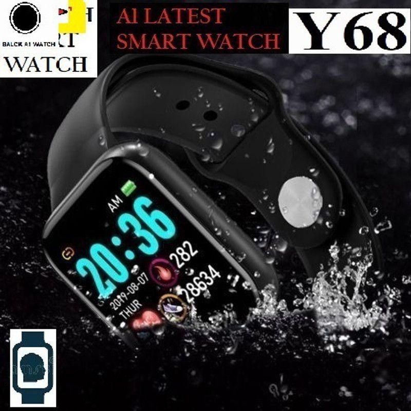 DEROWN S2720_A1 PRO STEP COUNT MULTI FACES SMART WATCH BLACK(PACK OF 1) Smartwatch  (Black Strap, Free)