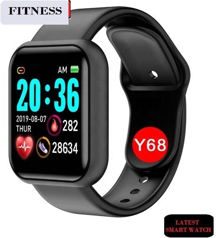 Stybits A1262_A1 PRO HEART RATE STEP COUNT SMART WATCH BLACK(PACK OF 1) Smartwatch  (Black Strap, Free)