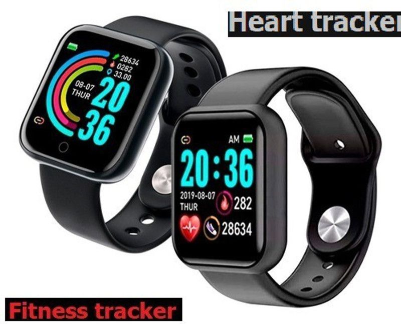 Jocoto S669 (D20) PLUS MULT FACES FITNESS TRACKER SMART WATCH BLACK(PACK OF 1) Smartwatch  (Black Strap, free)