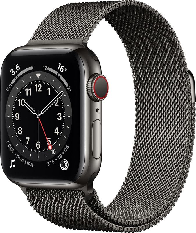 APPLE Watch Series 6 GPS + Cellular  (Grey Strap, Regular)