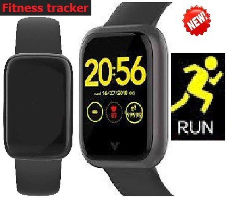 Jocoto S1244 (D20) PRO MULTI SPORTS STEP COUNT SMART WATCH BLACK(PACK OF 1) Smartwatch  (Black Strap, free)