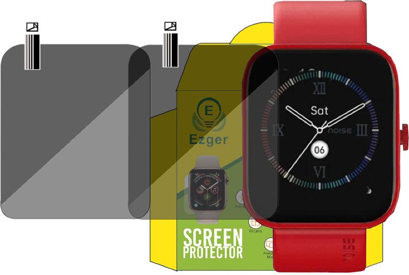 EZGER Screen Guard for NOISE COLORFIT CALIBER SMARTWATCH FOR SCREEN GUARD  (Pack of 2)
