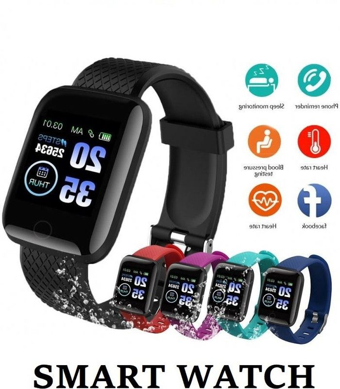 Ykarn Trades VI91_ID116 Advance Heart Rate Track, Step Count Smart Watch Black(Pack of 1)  (Black Strap, Size : Free)