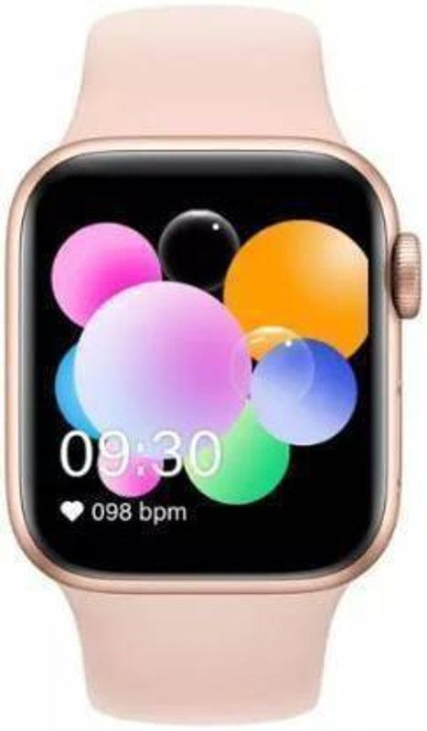 NKL Smartwatch 017 Series 7 Bluetooth Look Men  (Pink Strap, Size : FREE)