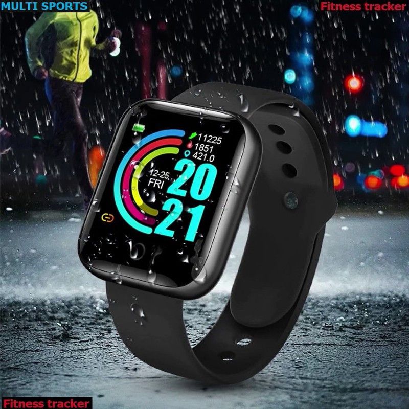 Jocoto S758 (D20) PRO MULTI SPORTS HEART RATE SMART WATCH BLACK(PACK OF 1) Smartwatch  (Black Strap, free)