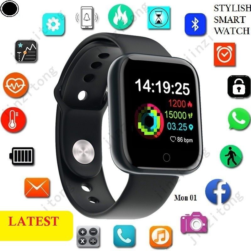 DEROWN S1795_A1 LATEST ACTIVITY TRACKER BLUETOOTH SMART WATCH BLACK(PACK OF 1) Smartwatch  (Black Strap, Free)