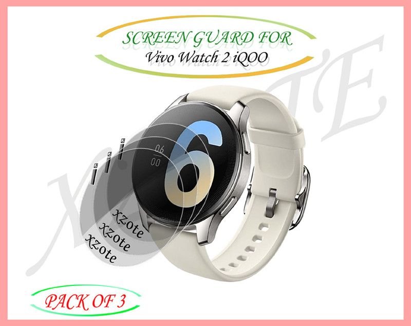 xzote Screen Guard for Vivo Watch 2 iQOO Smartwatch  (Pack of 3)