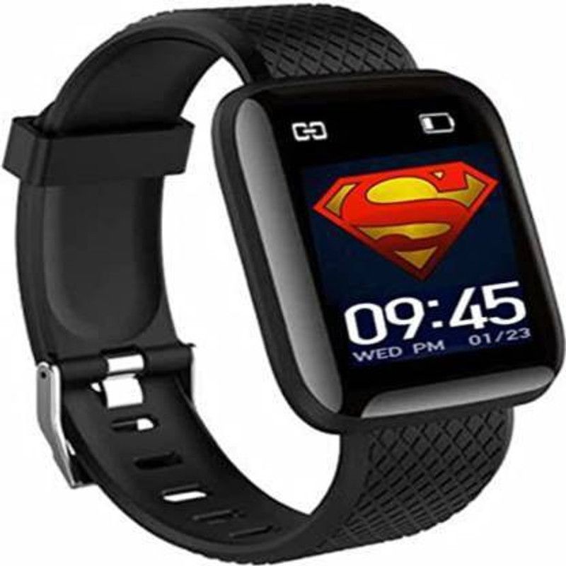 NKL Super Men ,Women 116 Fitness Band  (Black Strap, Size : FREE)
