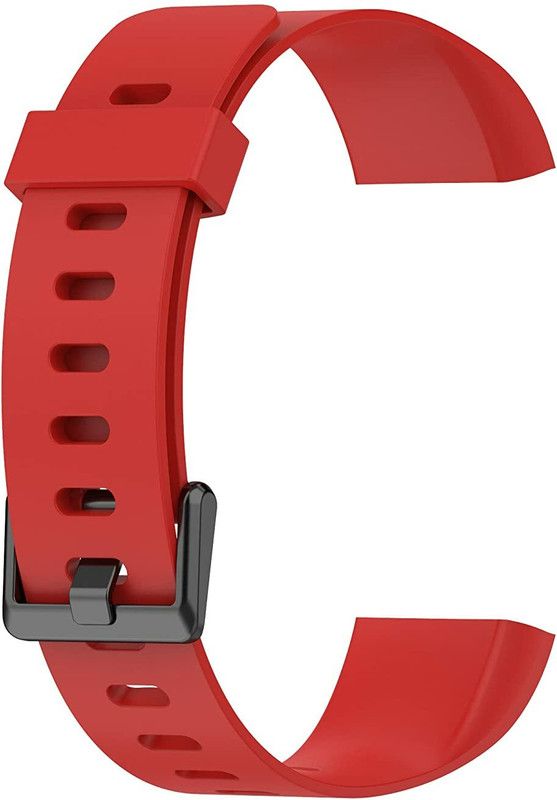 PRIBOG PBGRBSN0030RD Silicon Watch Band for REALME BAND Watch Smart Watch Band Smart Band Strap  (Red)