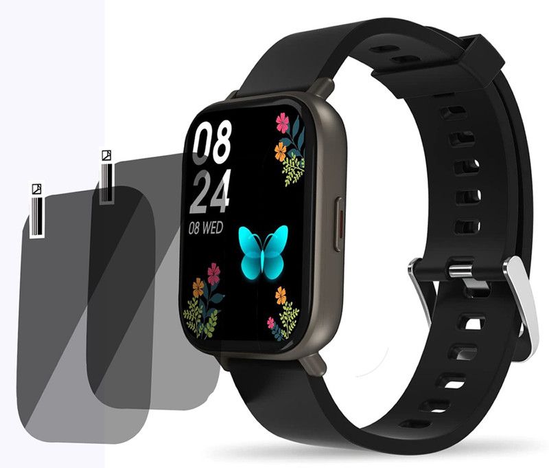 slwax Screen Guard for Portronics Kronos Y1 Smartwatch  (Pack of 2)