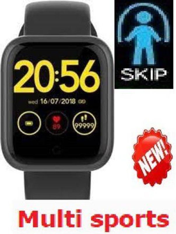 Bygaura S118 (D20) MAX ACTIVITY TRACKER HEART RATE SMART WATCH BLACK(PACK OF 1) Smartwatch  (Black Strap, free)