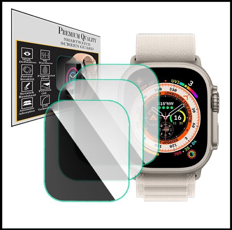 YCHROZE Screen Guard for Apple Watch Ultra  (Pack of 3)