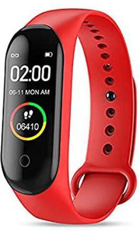 MARS M6 Step Count, Activity Tracker  (Red Strap, Size : Free Size)