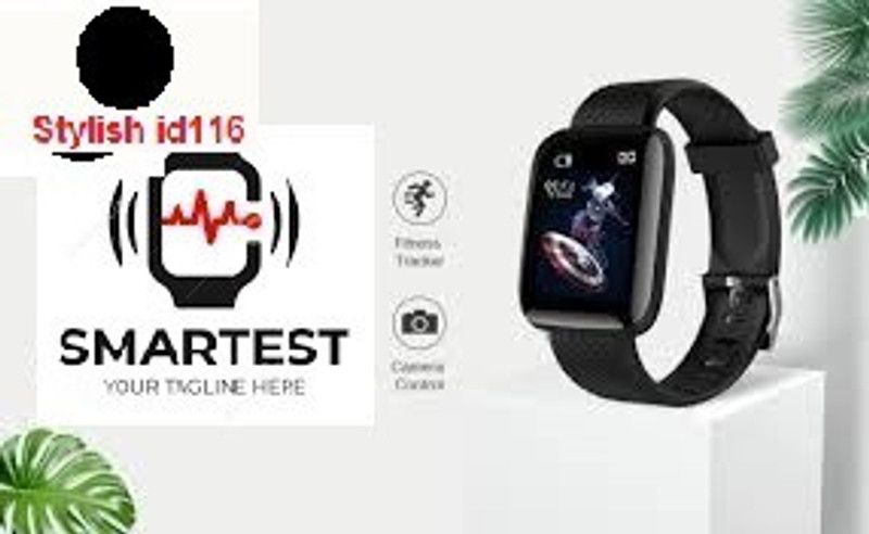 BYMAYA A1844 ID116_PRO HEART RATE MULTI SPORTS SMART WATCH (PACK OF 1) Smartwatch  (Black Strap, Free)