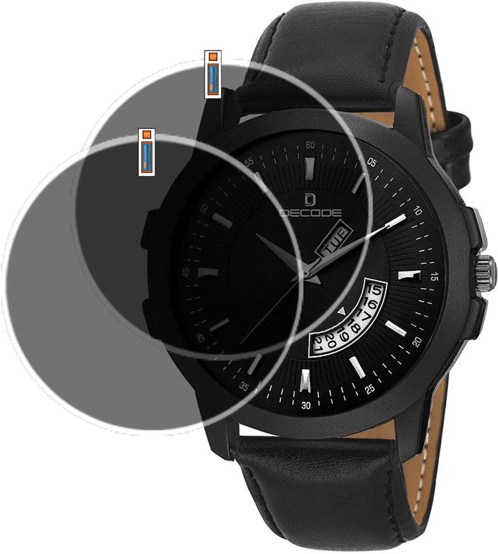 QZXCEON Screen Guard for Decode Matrix Analog Dial Men's SMARTWATCH SCREEN  (Pack of 2)