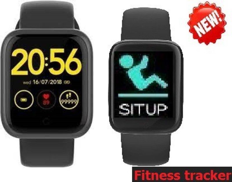 jorugo S1346 (D20) PRO MULTI SPORTS HEART RATE SMART WATCH BLACK(PACK OF 1) Smartwatch  (Black Strap, free)
