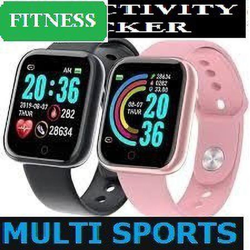 Bashaam D1954(A1) MAX SLEET TRACKER MULTI FACES SMART WATCH BLACK (PACK OF 1) Smartwatch  (Black Strap, Free)