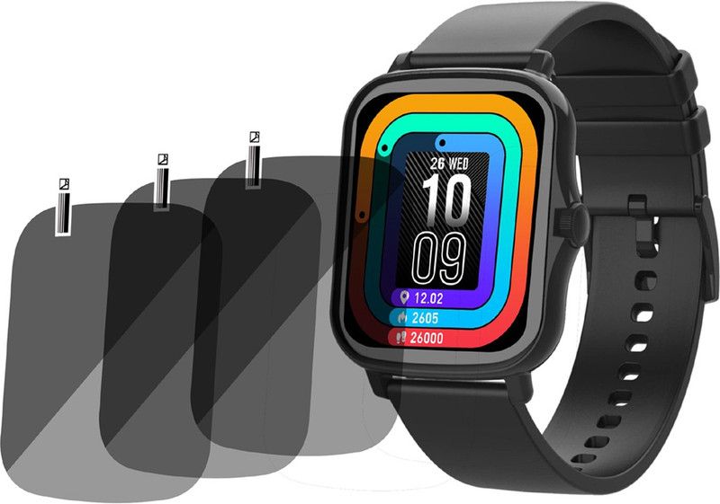slwax Screen Guard for Fire-Boltt Beast Smartwatch  (Pack of 3)