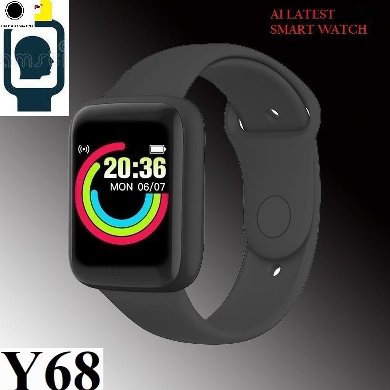 DEROWN S649_A1 LATEST FITNESS TRACKER SLEEP MONITOR SMART WATCH BLACK(PACK OF 1) Smartwatch  (Black Strap, Free)