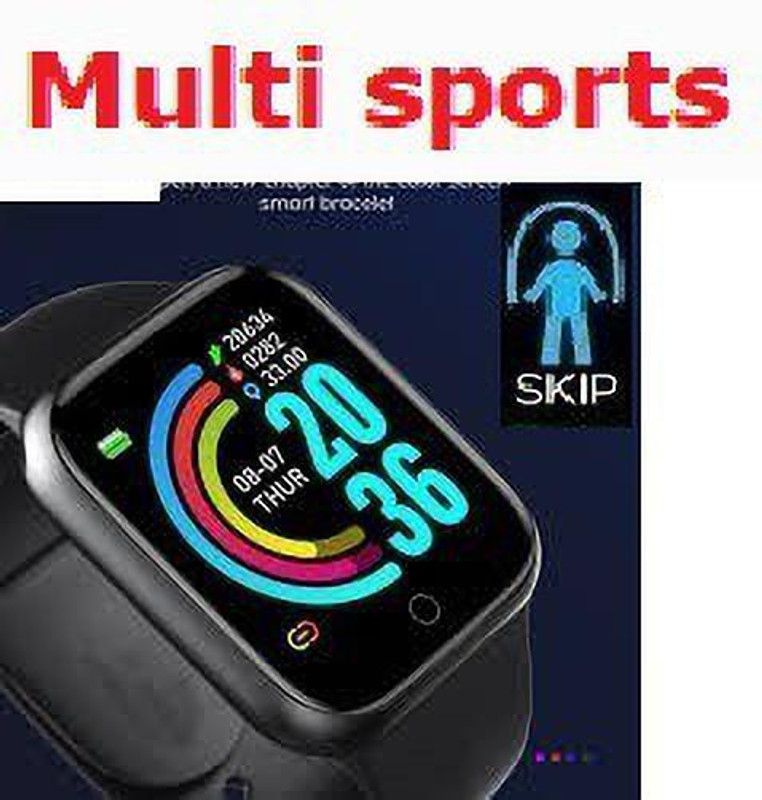 Jocoto S133 (D20) LATEST ACTIVITY TRACKER FITNESS TRACKER SMART WATCH BLACK(PACK OF 1) Smartwatch  (Black Strap, free)