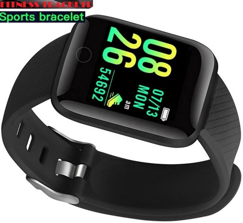 Bydye A1202(ID116) ULTRA FITNESS TRACKER STEP COUNT SMART WATCH BLACK( PACK OF 1) Smartwatch  (Black Strap, free)