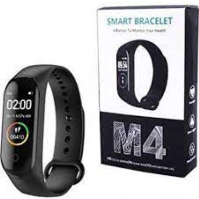 SYARA EBN_138L_M4 Smart band  (Black Strap, Size : Free Size)