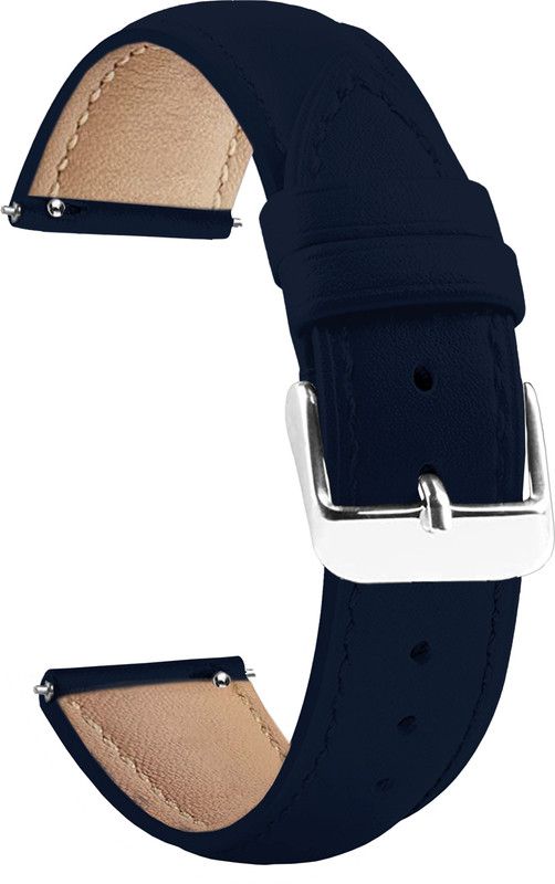 ACM Watch Strap Leather Belt for Crossbeats Ignite Lyt Max Smartwatch Band Blue Smart Watch Strap  (Blue)