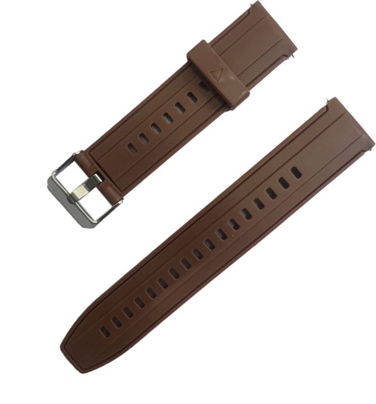 Melfo Flexible Silicon Strap Compatible with Samsung Galaxy Watch 3 Smart Watch Strap  (Brown)