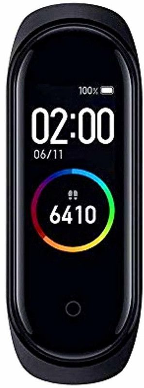 Vacotta M4 SMART BAND WITH ACTIVITY TRACKING  (Black Strap, Size : Free Size)