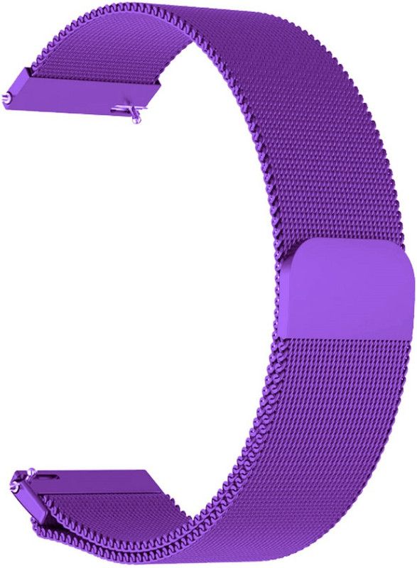 ACM Watch Strap Magnetic Loop 22mm for Xiaomi Mi Imilab Kw66 (Metal Band Purple) Smart Watch Strap  (Purple)