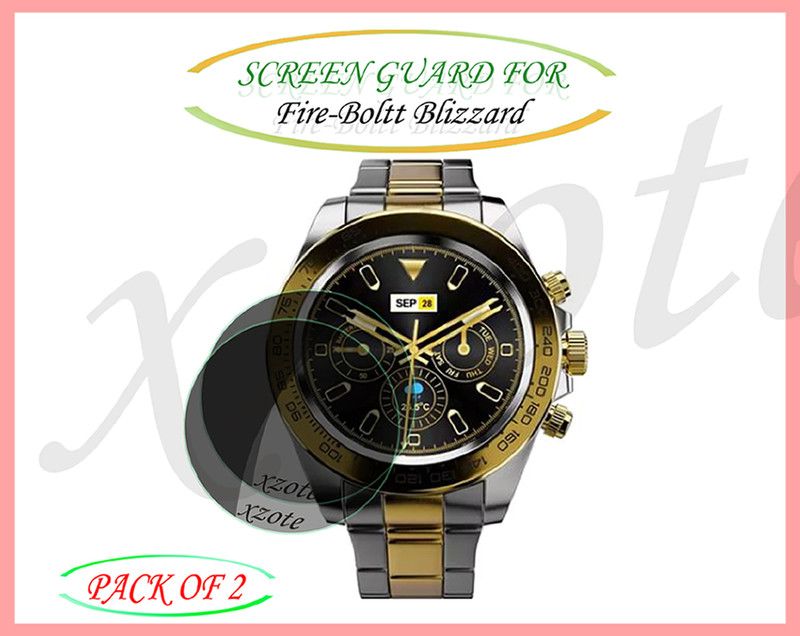 xzote Screen Guard for Fire-Boltt Blizzard Smartwatch  (Pack of 2)